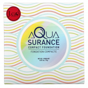 J.Cat Beauty, Aquasurance Compact Foundation, ACF102A Светло-бежевый, 0,31 унции (9 г) в Москве - eco-herb.ru | фото