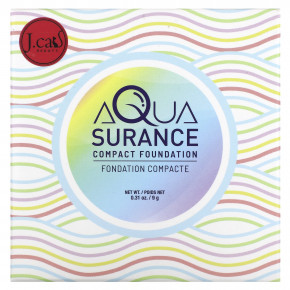 J.Cat Beauty, Компактная тональная основа Aquasurance, оттенок ACF102 натуральный, 9 г в Москве - eco-herb.ru | фото