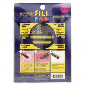 J.Cat Beauty, Sili Pad, силиконовое средство для очищения кистей для макияжа, BR33 розовый, 1 шт. в Москве - eco-herb.ru | фото