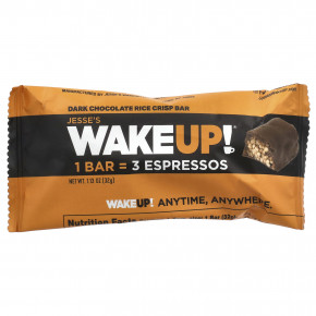 Jesse's WAKEUP!, рисовые батончики с хрустящей корочкой, темный шоколад, 6 шт., 32 г (1,13 унции) в Москве - eco-herb.ru | фото