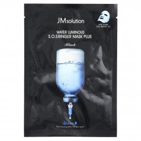 JM Solution, водная сияющая маска SOS Ringer Beauty Plus, черная, 1 шт., 35 мл в Москве - eco-herb.ru | фото