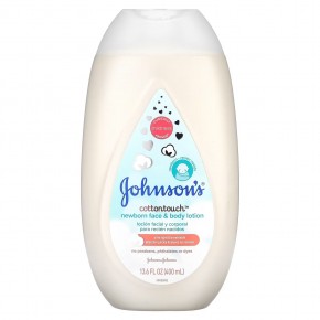 Johnson & Johnson, Cottontouch, Newborn Face & Body Lotion, 13.6 fl oz (400 ml) в Москве - eco-herb.ru | фото