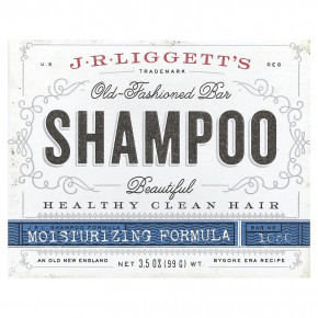 J.R. Liggett's, Old-Fashioned Shampoo Bar, увлажняющая формула, 99 г (3,5 унции) - описание