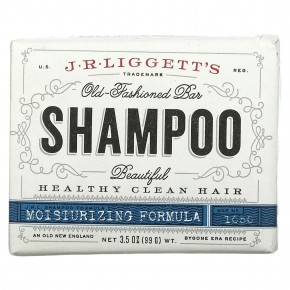 J.R. Liggett's, Шампунь-мыло по старинному рецепту, формула для поврежденных волос, 3.5 унции (99 г) - описание