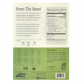 Julian Bakery, Органические крекеры, соль и перец, 113 г (4 унции) в Москве - eco-herb.ru | фото