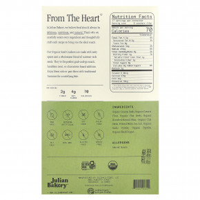 Julian Bakery, Органические крекеры, соль и перец, 238 г (8,4 унции) в Москве - eco-herb.ru | фото