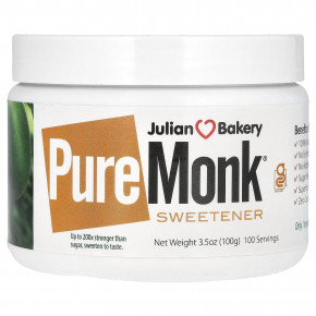 Julian Bakery, Подсластитель Pure Monk, 100 г (3,5 унции) - описание | фото