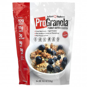 Julian Bakery, Pro Granola, арахисовая паста, 526 г (18,5 унции) - описание | фото