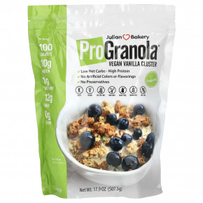 Julian Bakery, Pro Granola, со вкусом веганской ванили, 507,5 г (17,9 унции) - описание