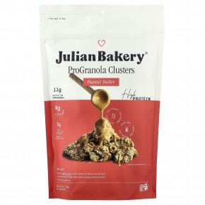 Julian Bakery, ProGranola Clusters, арахисовая паста, 255 г (9 унций) - описание | фото