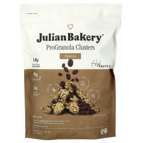 Julian Bakery, ProGranola, со вкусом эспрессо, 507,5 г (17,9 унции) - описание | фото