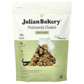 Julian Bakery, ProGranola, со вкусом веганской ванили, 507,5 г (17,9 унции) - описание | фото