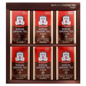 JungKwanJang, Чай с корейским женьшенем, 60 пакетиков по 3 г (0,11 унции) в Москве - eco-herb.ru | фото