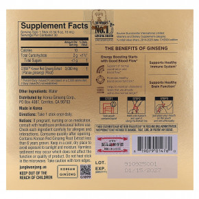 JungKwanJang, Экстракт корейского красного женьшеня, Everytime, оригинальный, 30 жидких стиков по 10 мл (0,34 жидк. Унции) в Москве - eco-herb.ru | фото