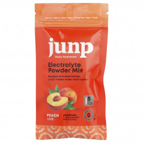 JUNP Hydration, электролитная порошковая смесь, персик, 5 пакетиков по 3,9 г (0,14 унции) - описание