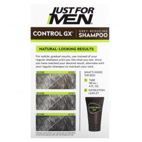 Just for Men, Control GX, шампунь для уменьшения седины, 118 мл (4 жидк. унц.) в Москве - eco-herb.ru | фото