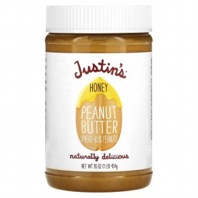 Justin's Nut Butter, Honey Peanut Butter Spread, 16 oz (454 g) в Москве - eco-herb.ru | фото