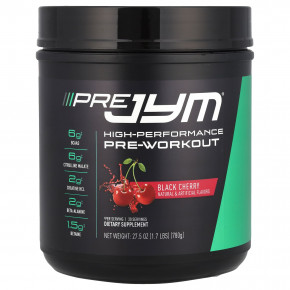 JYM Supplement Science, Pre JYM, высокоэффективное средство перед тренировкой, с вишней, 780 г (1,7 фунта) - описание