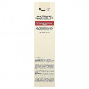 K-Secret, Seoul 1988 Essence, 97% муцина улитки и риса, 100 мл (3,38 жидк. унции) в Москве - eco-herb.ru | изображение K-Secret, Seoul 1988 Essence, 97% муцина улитки и риса, 100 мл (3,38 жидк. унции) в Москве - eco-herb.ru | фото