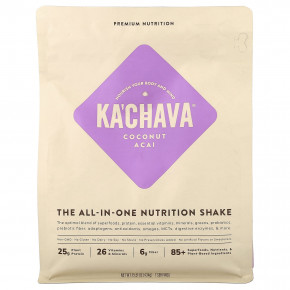 KaChava, универсальный питательный коктейль, кокос и асаи, 434 г (15,31 унции) - подробнее KaChava, универсальный питательный коктейль, кокос и асаи, 434 г (15,31 унции) - описание