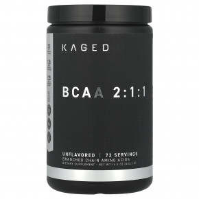 Kaged, BCAA 2: 1: 1, без добавок, 403,2 г (14,2 унции) - описание | фото