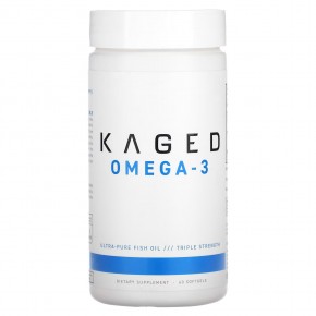 Kaged, Омега-3, триглицериды и рыбий жир премиального качества, 1500 мг, 60 мягких таблеток в Москве - eco-herb.ru | фото