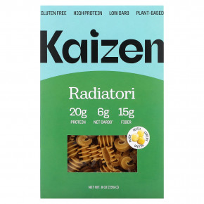 Kaizen, Radiatori, без глютена, с высоким содержанием белка и низким содержанием углеводов, на растительной основе, 226 г (8 унций) в Москве - eco-herb.ru | фото