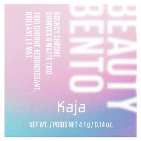 Kaja, Beauty Bento, Bouncy Chrome, трио теней для век с мерцающим и матовым оттенком, сиреневый букет, 4,1 г (0,14 унции) в Москве - eco-herb.ru | фото