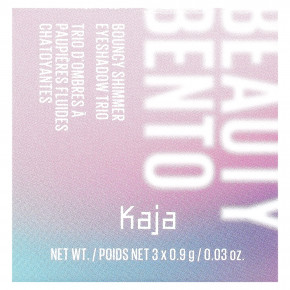 Kaja, Beauty Bento, трио теней для век с эффектом сияния, оттенок 02 цветок апельсина, 3 шт. по 0,9 г (0,03 унции) в Москве - eco-herb.ru | фото