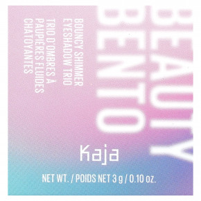 Kaja, Beauty Bento, трио теней для век, сияющий блеск, оттенок 01 розовая вода, 3 г (0,10 унции) в Москве - eco-herb.ru | фото