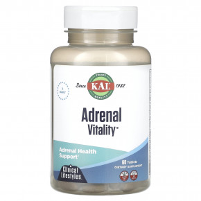 KAL, Adrenal Vitality, 60 таблеток - описание | фото