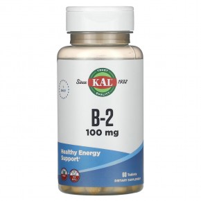 KAL, Витамин B2, 100 мг, 60 таблеток в Москве - eco-herb.ru | фото