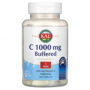 KAL, C, буферизованный, 1000 мг, 100 таблеток в Москве - eco-herb.ru | фото