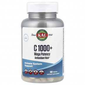 KAL, C 1000+, сверхэффективность, 100 таблеток - описание | фото