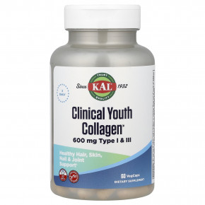 KAL, Clinical Youth Collagen™, 60 растительных капсул - описание | фото