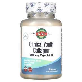 KAL, Clinical Youth Collagen, коллаген, 60 вегетарианских капсул в Москве - eco-herb.ru | фото