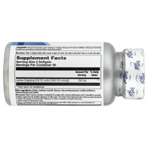 KAL, фермент лактаза, 60 капсул (125 мг в каждой) в Москве - eco-herb.ru | изображение KAL, фермент лактаза, 60 капсул (125 мг в каждой) в Москве - eco-herb.ru | фото