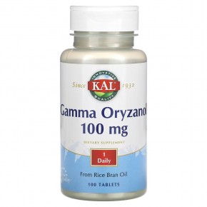 KAL, гамма оризанол, 100 мг, 100 таблеток в Москве - eco-herb.ru | фото