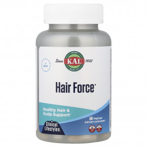 KAL, Hair Force™, 60 растительных капсул в Москве - eco-herb.ru | фото
