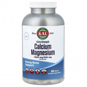 KAL, кальций-магний, 250 таблеток - описание | фото