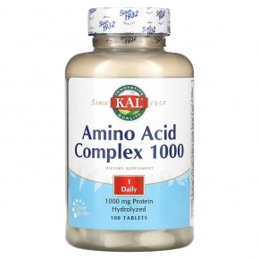 KAL, комплекс аминокислот 1000, 1000 мг, 100 таблеток в Москве - eco-herb.ru | фото
