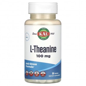 KAL, L-теанин, 100 мг, 30 таблеток в Москве - eco-herb.ru | фото
