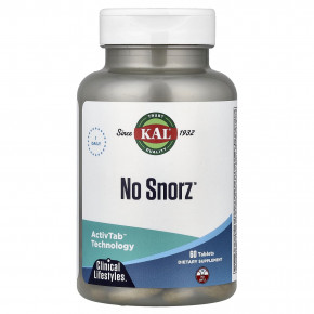 KAL, No Snorz™, 60 таблеток - описание | фото