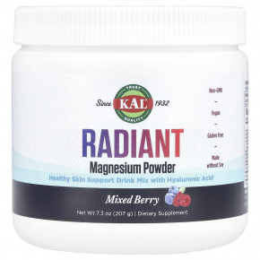 KAL, Radiant Magnesium Powder, смесь ягод, 207 г (7,3 унции) в Москве - eco-herb.ru | фото