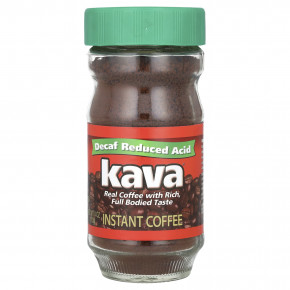 Kava Coffee, растворимый кофе, с пониженным содержанием кислоты, без кофеина, 113 г (4 унции) - описание