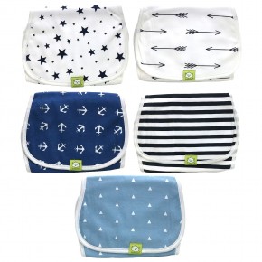KeaBabies, Organic Burp Cloths, Adventurer, 5 шт. В упаковке в Москве - eco-herb.ru | фото