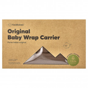 KeaBabies, Original Baby Wrap-перевозчик, для детей в возрасте 0–36 месяцев, коричневый, 1 шт. - описание