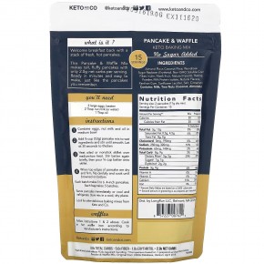 Keto and Co, Keto Baking Mix, блины и вафли, 265 г (9,3 унции) в Москве - eco-herb.ru | фото