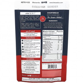 Keto and Co, Keto Cookie Mix, песочное печенье, 230 г (8,1 унции) в Москве - eco-herb.ru | фото