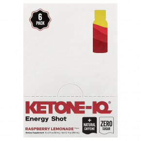 Ketone-IQ, Energy Shot, малиновый лимонад, 6 флаконов по 59 мл (2 жидк. унции) - подробнее Ketone-IQ, Energy Shot, малиновый лимонад, 6 флаконов по 59 мл (2 жидк. унции) - описание